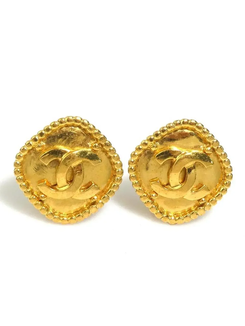 Auth Chanel Vintage Cc Logo Earrings #293899C33B